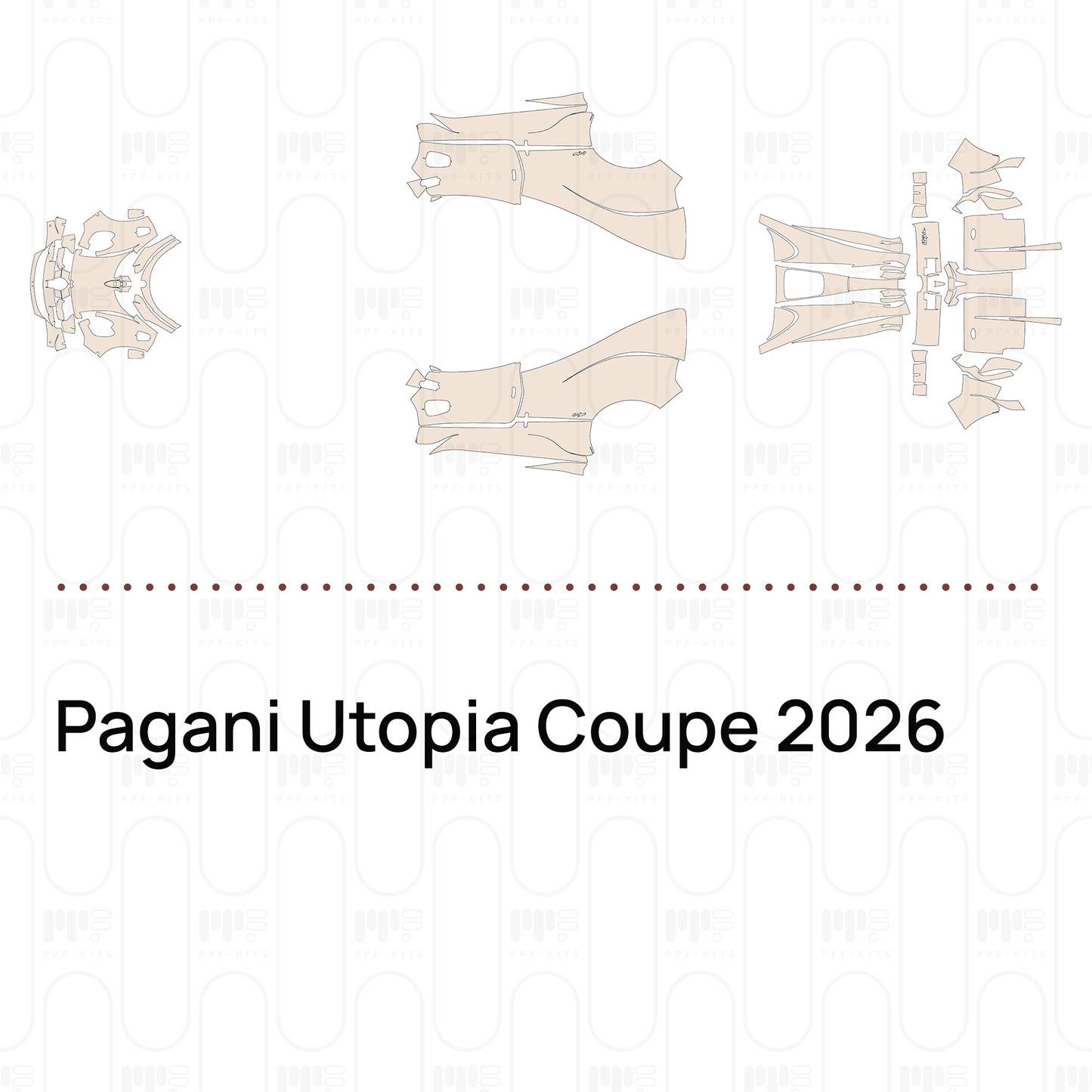 PPF prédécoupé Pagani Utopia Coupe 2026