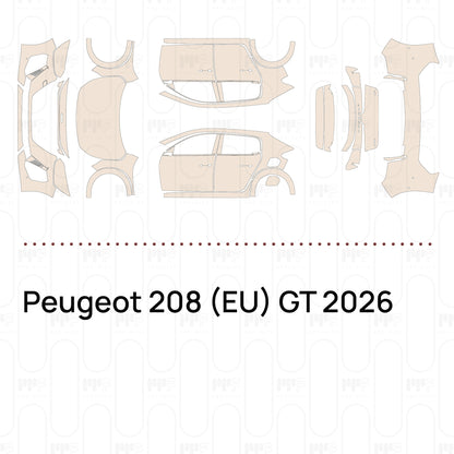 PPF prédécoupé Peugeot 208 (EU) GT 2026