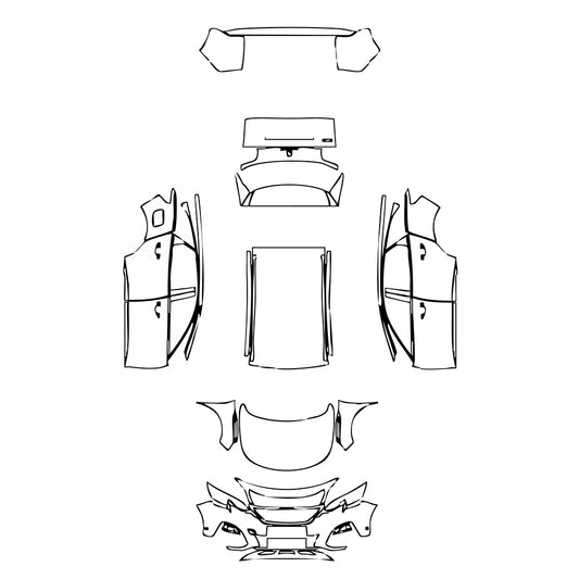 Pre-Cut PPF Peugeot 3008 (EU) Allure 2018 - PPF-Kits