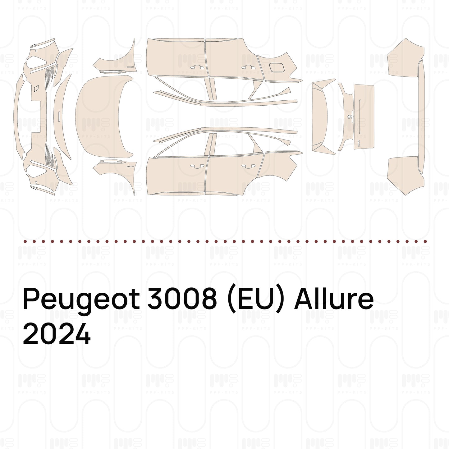 PPF prédécoupé Peugeot 3008 (EU) Allure 2024