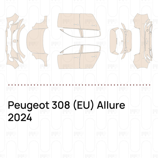 PPF prédécoupé Peugeot 308 (EU) Allure 2024