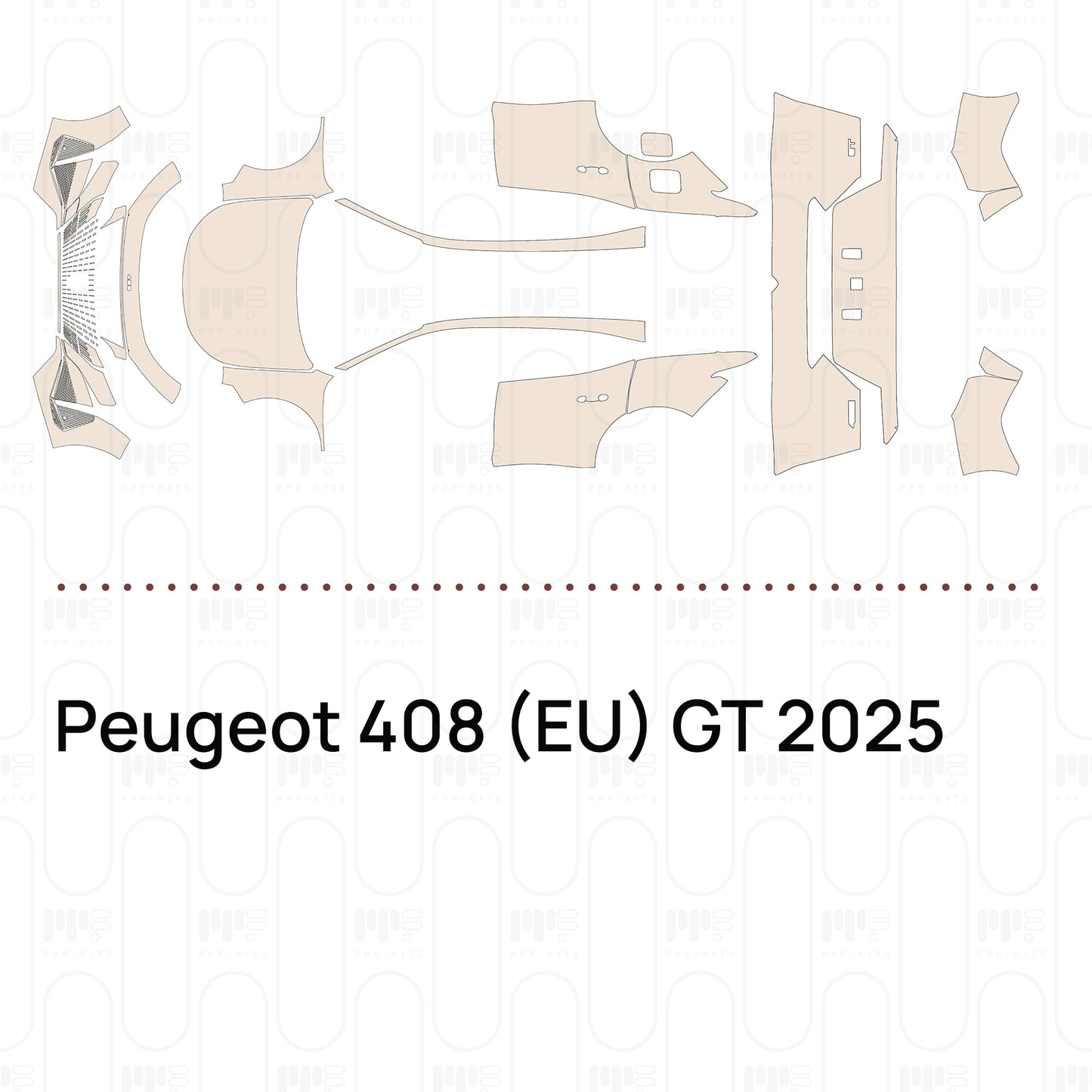PPF prédécoupé Peugeot 408 (EU) GT 2025
