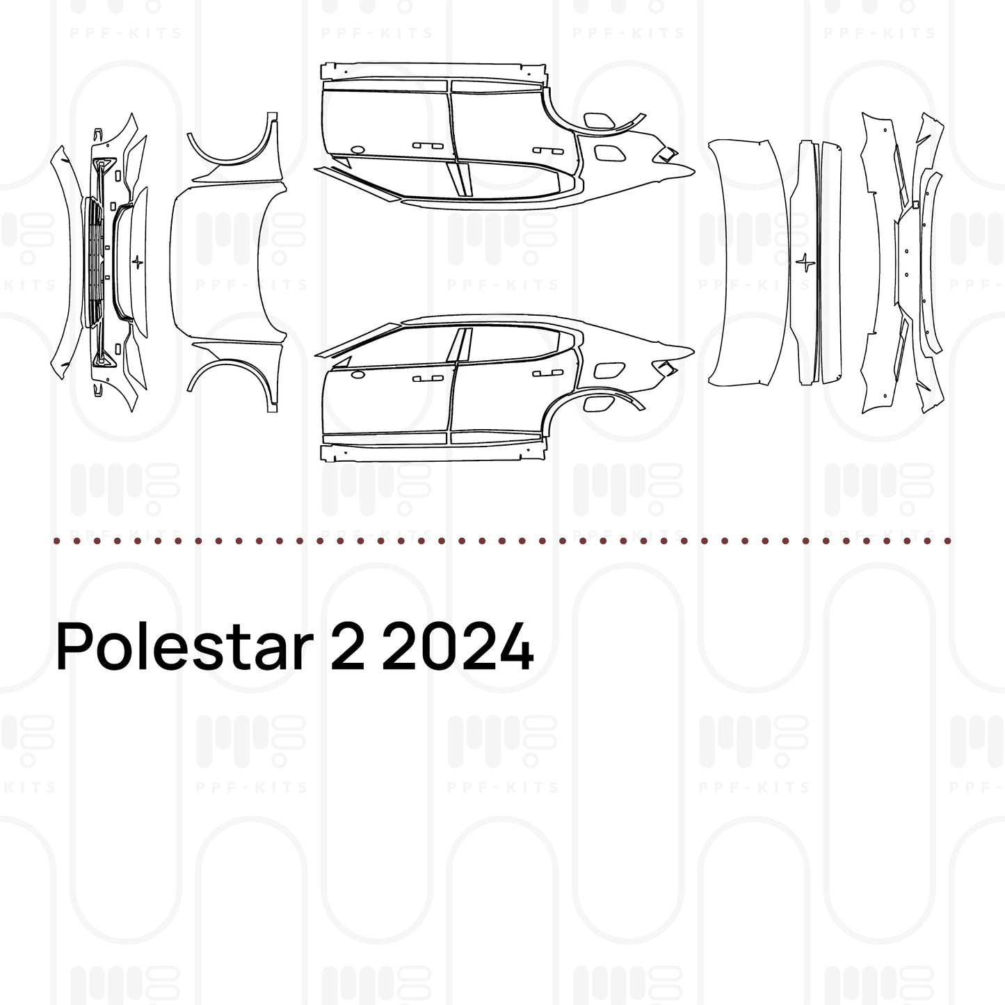 PPF prédécoupé Polestar 2 2024