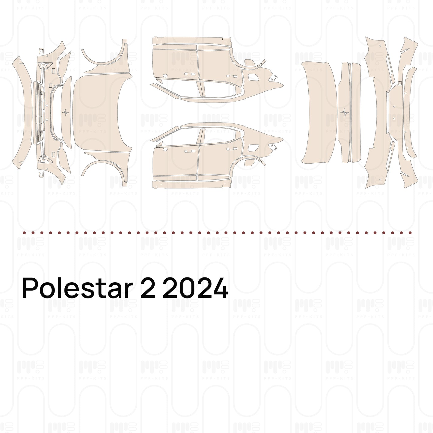 PPF prédécoupé Polestar 2 2024