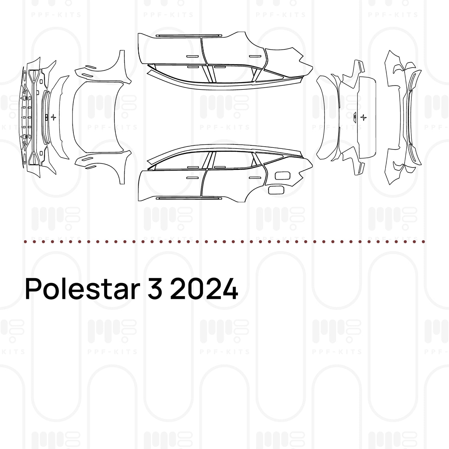 PPF prédécoupé Polestar 3 2024