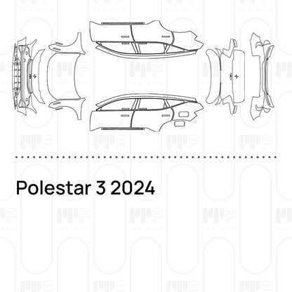 PPF prédécoupé Polestar 3 2024