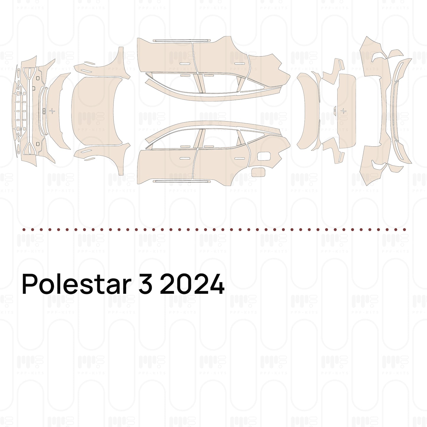 PPF prédécoupé Polestar 3 2024