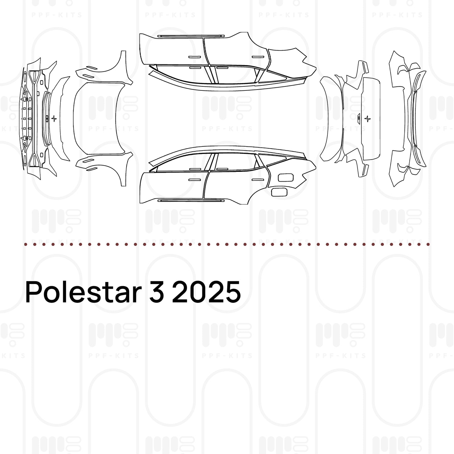 PPF prédécoupé Polestar 3 2025