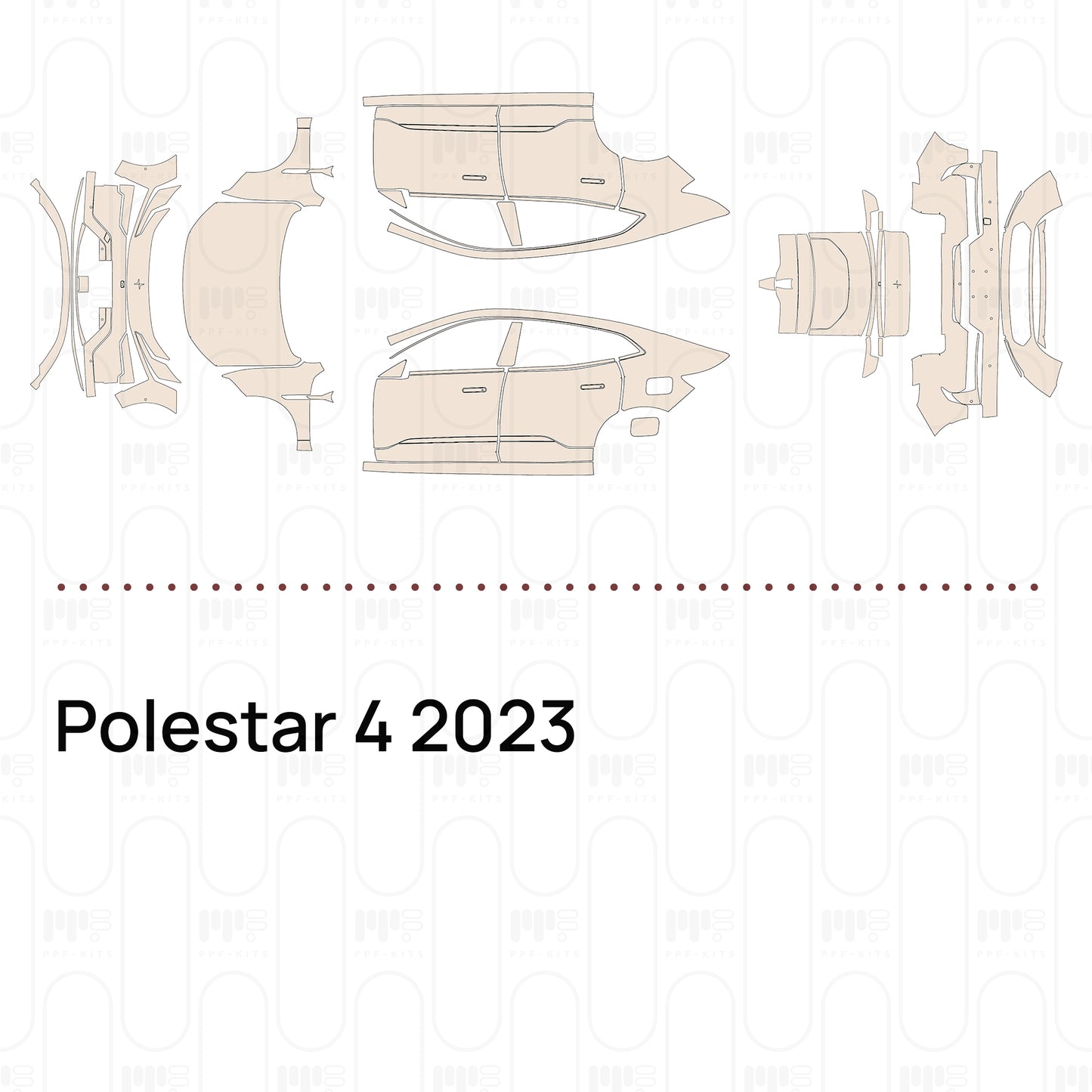 PPF prédécoupé Polestar 4 2023
