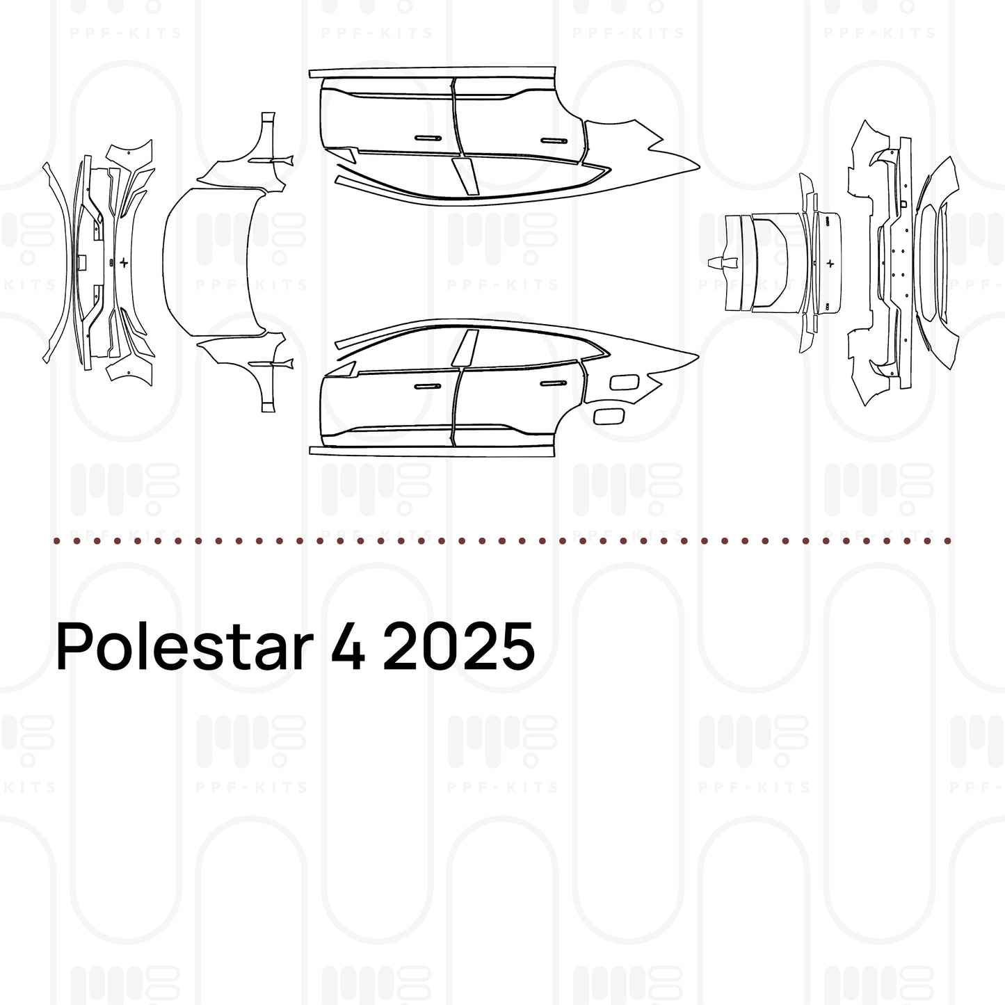 PPF prédécoupé Polestar 4 2025