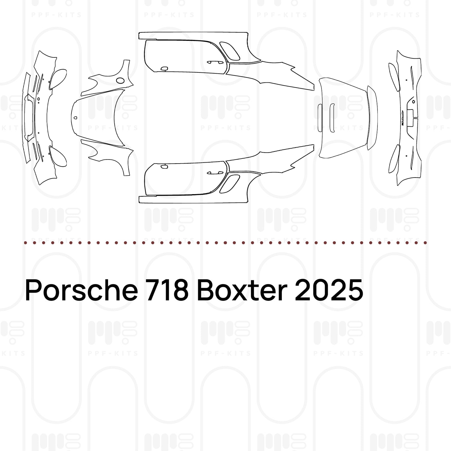 PPF prédécoupé Porsche 718 Boxter 2025