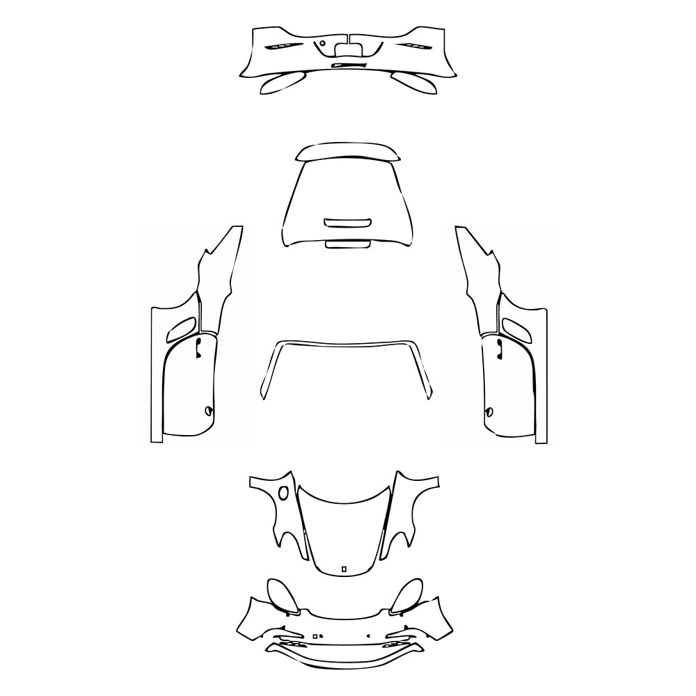 Pre-Cut PPF Porsche 718 Boxter Boxter GTS 2024 - PPF-Kits