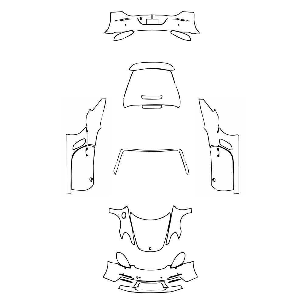 Pre-Cut PPF Porsche 718 Boxter Boxter T 2019 - PPF-Kits