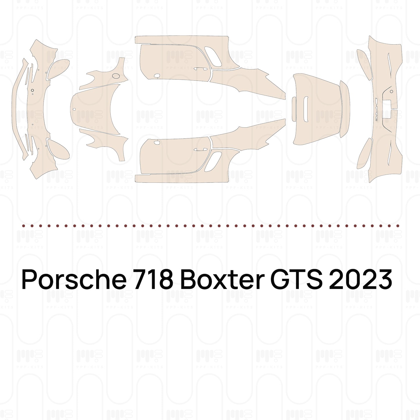 PPF prédécoupé Porsche 718 Boxter GTS 2023