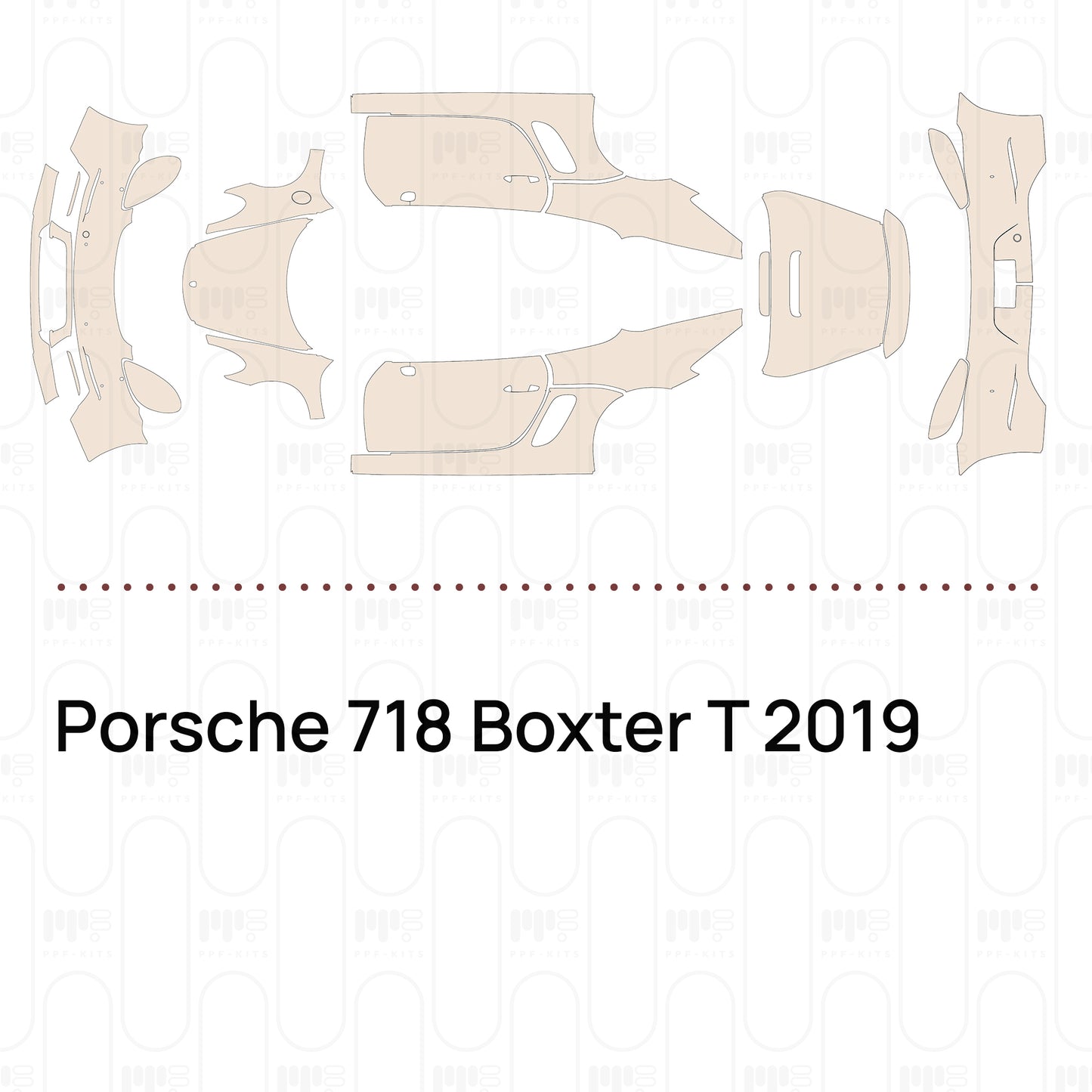 PPF prédécoupé Porsche 718 Boxter T 2019