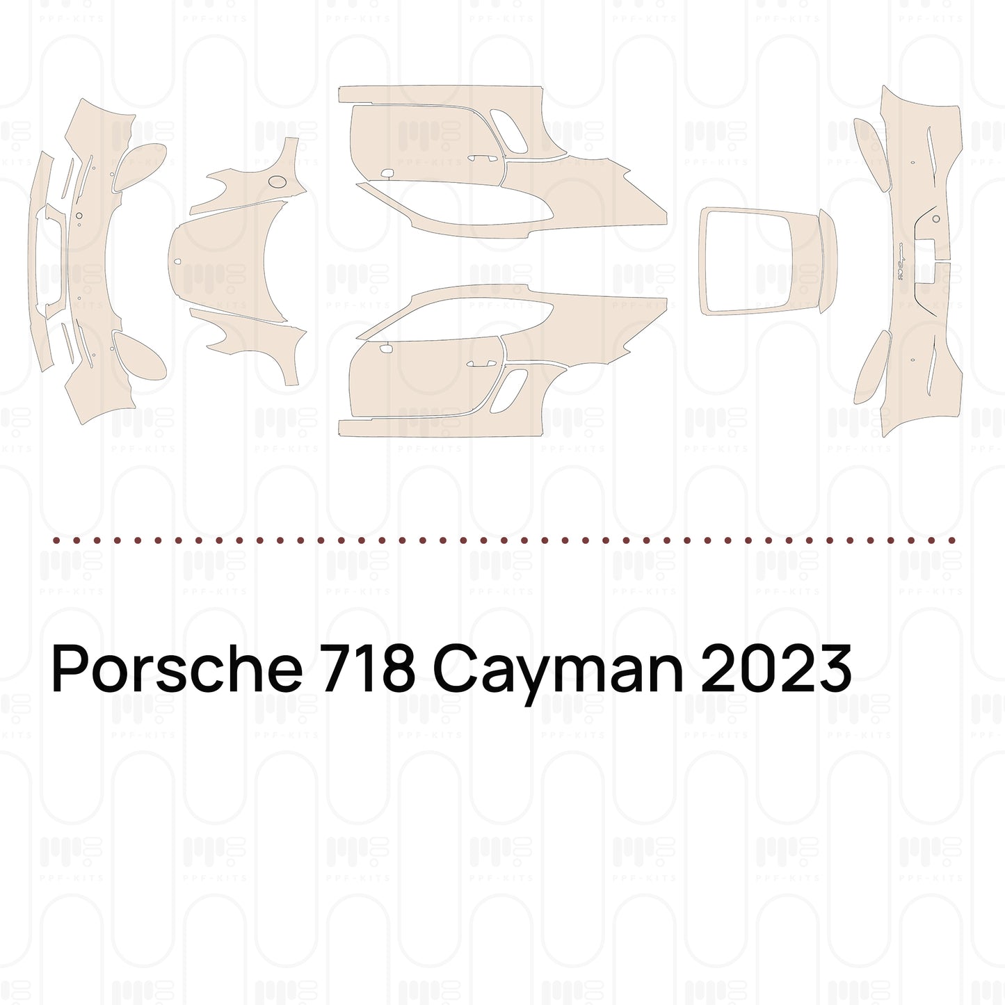 PPF prédécoupé Porsche 718 Cayman 2023
