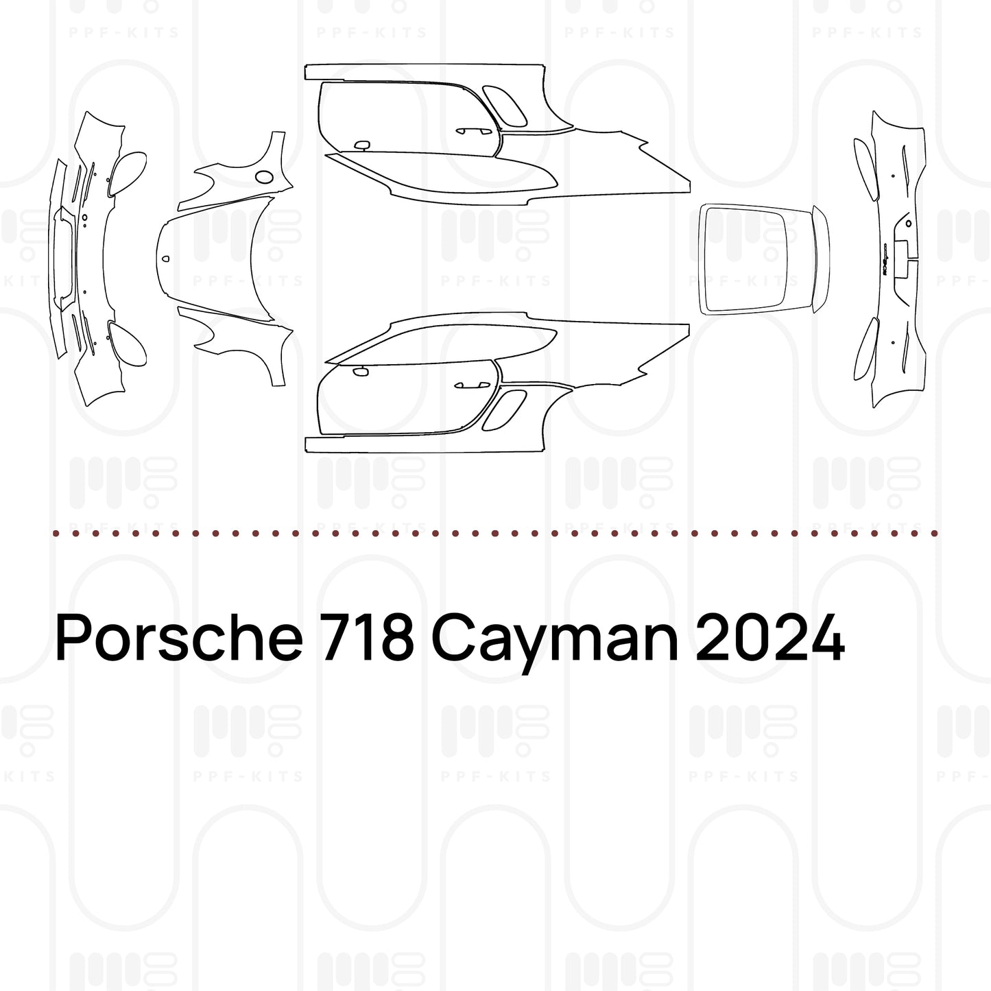 PPF prédécoupé Porsche 718 Cayman 2024