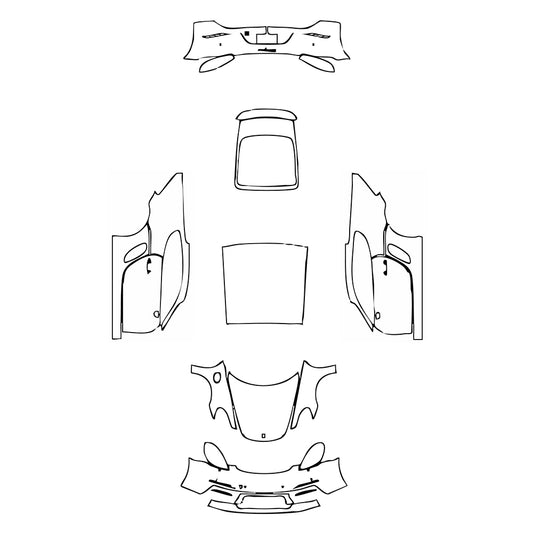 Pre-Cut PPF Porsche 718 Cayman Cayman 2020 - PPF-Kits