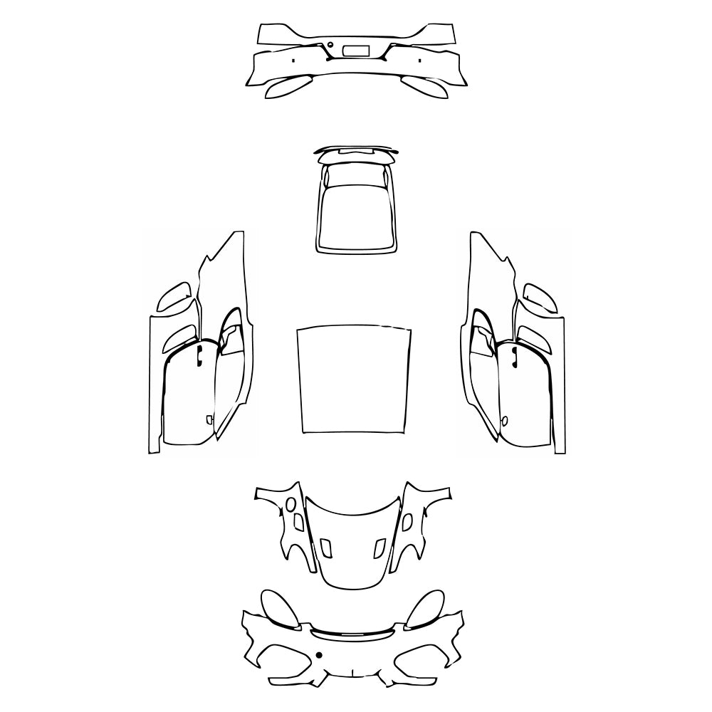 Pre-Cut PPF Porsche 718 Cayman Cayman GT4RS 2021 - PPF-Kits