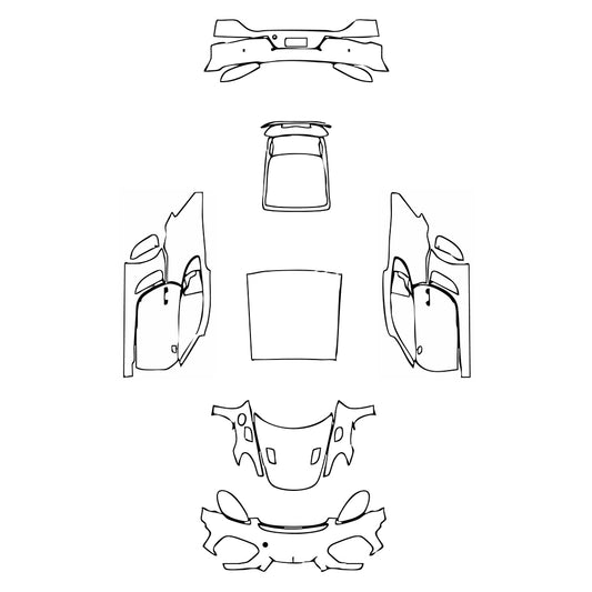 Pre-Cut PPF Porsche 718 Cayman Cayman GT4RS 2021 - PPF-Kits