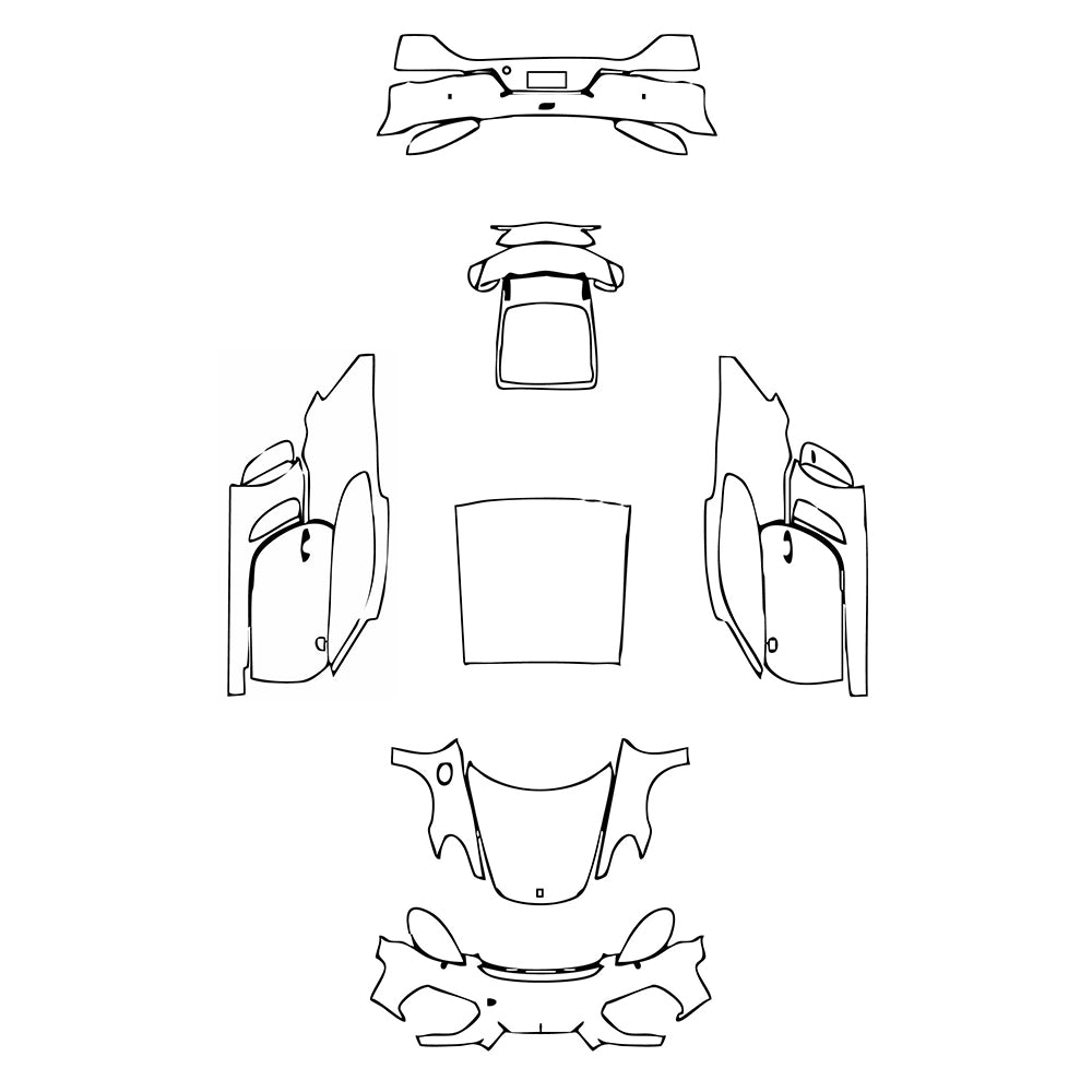 Pre-Cut PPF Porsche 718 Cayman Cayman GT4 2021 - PPF-Kits