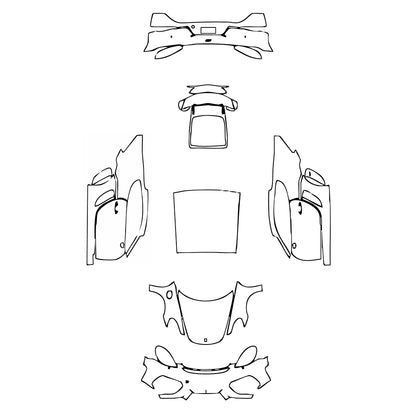 Pre-Cut PPF Porsche 718 Cayman Cayman GT4 2022 - PPF-Kits
