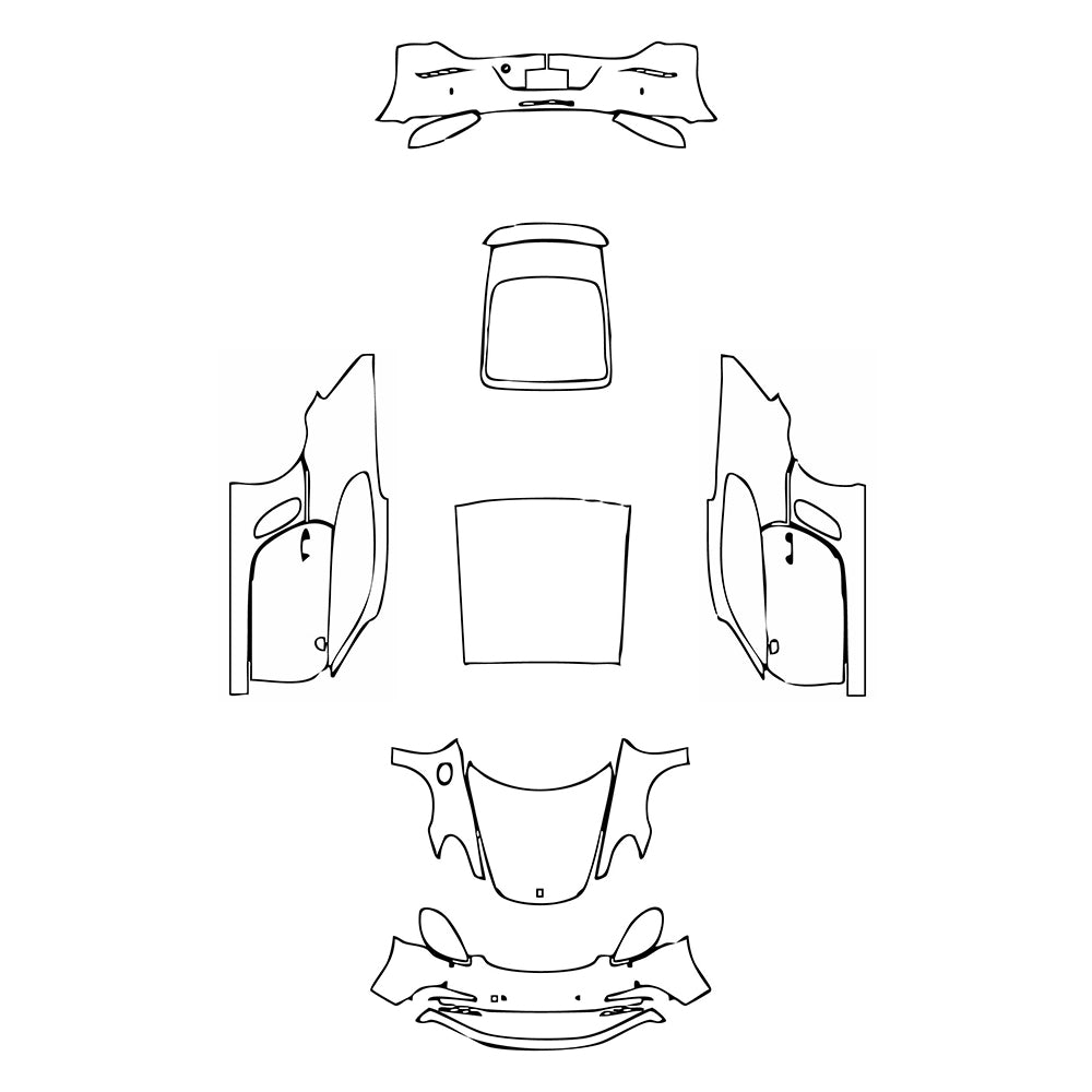 Pre-Cut PPF Porsche 718 Cayman Cayman GTS 2018 - PPF-Kits