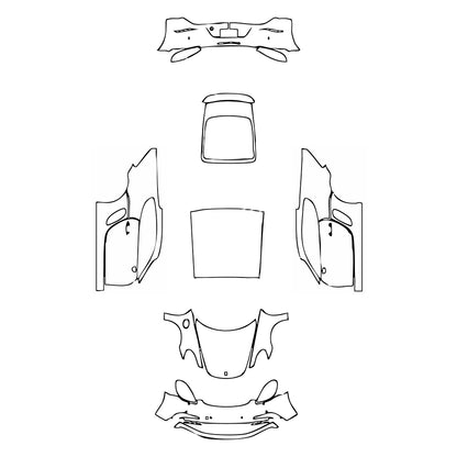 Pre-Cut PPF Porsche 718 Cayman Cayman GTS 2018 - PPF-Kits