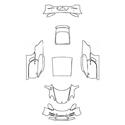 Pre-Cut PPF Porsche 718 Cayman Cayman S 2021 - PPF-Kits