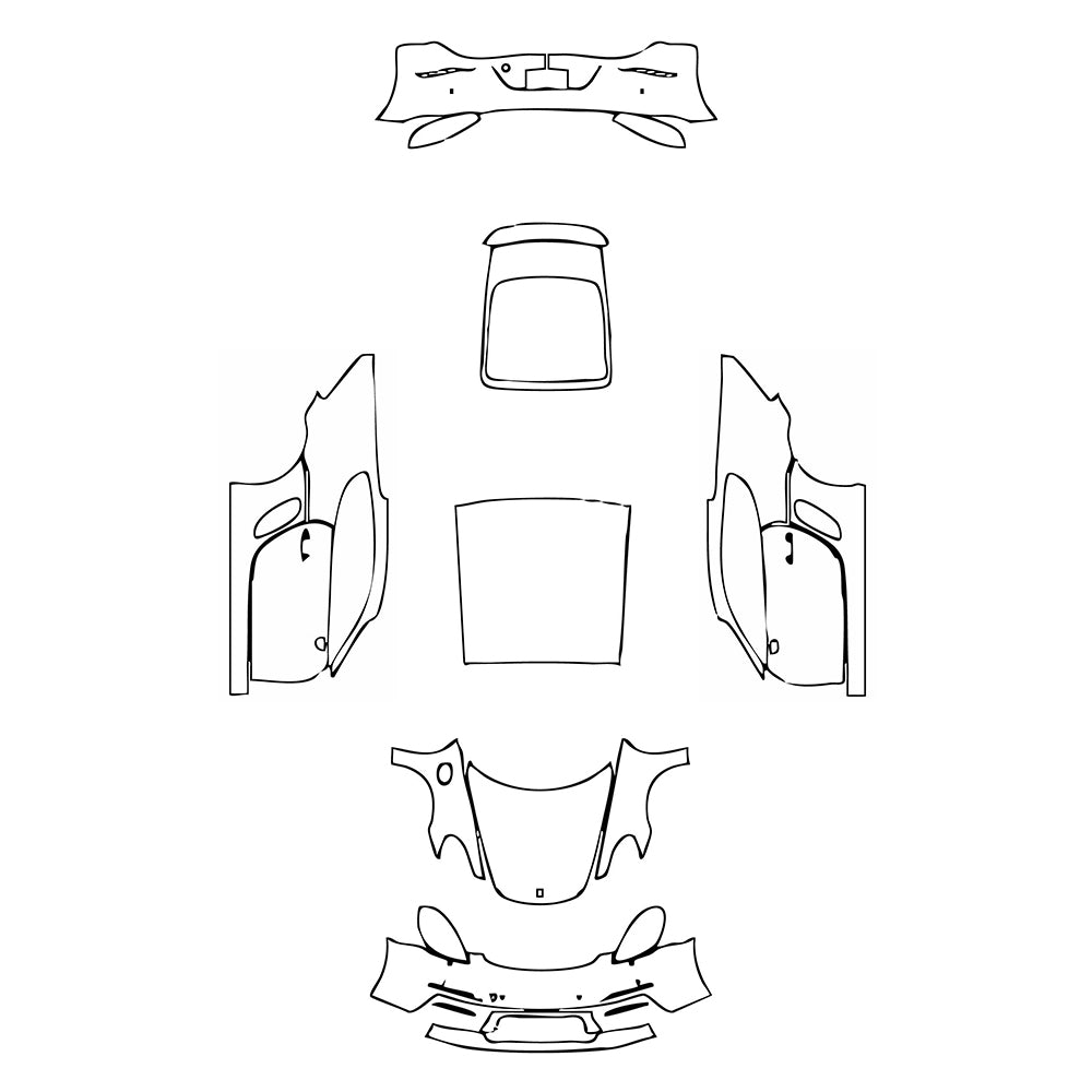 Pre-Cut PPF Porsche 718 Cayman Cayman S 2023 - PPF-Kits