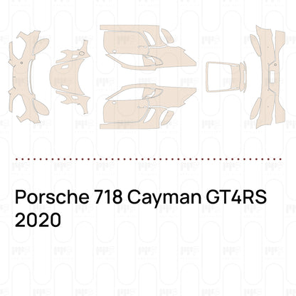 PPF prédécoupé Porsche 718 Cayman GT4RS 2020