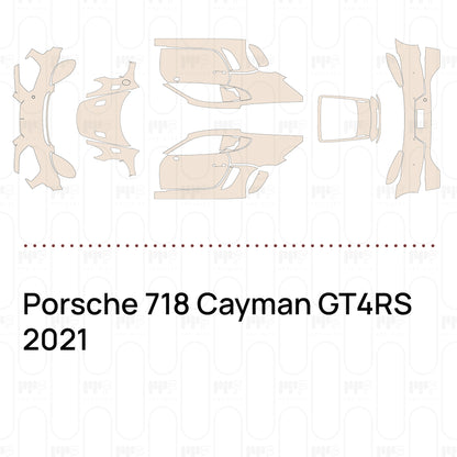 PPF prédécoupé Porsche 718 Cayman GT4RS 2021