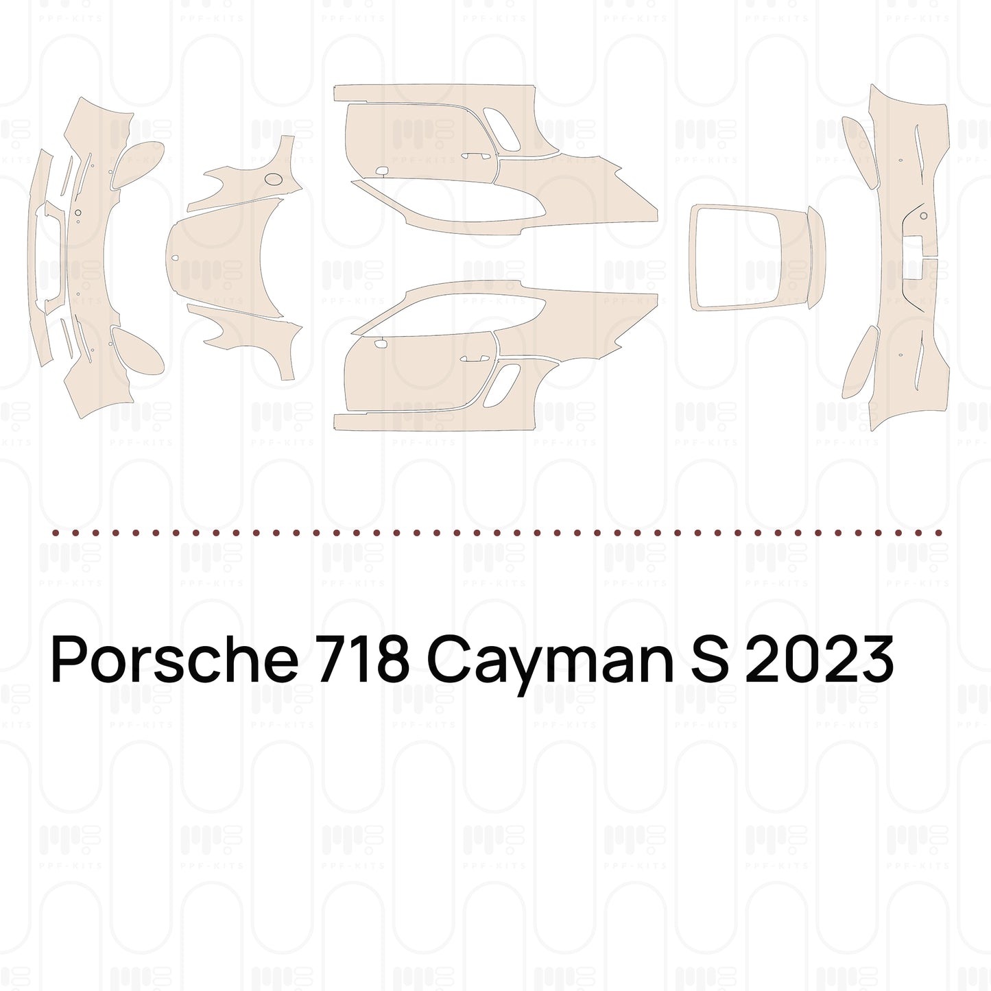 PPF prédécoupé Porsche 718 Cayman S 2023