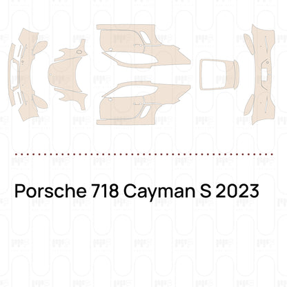 PPF prédécoupé Porsche 718 Cayman S 2023