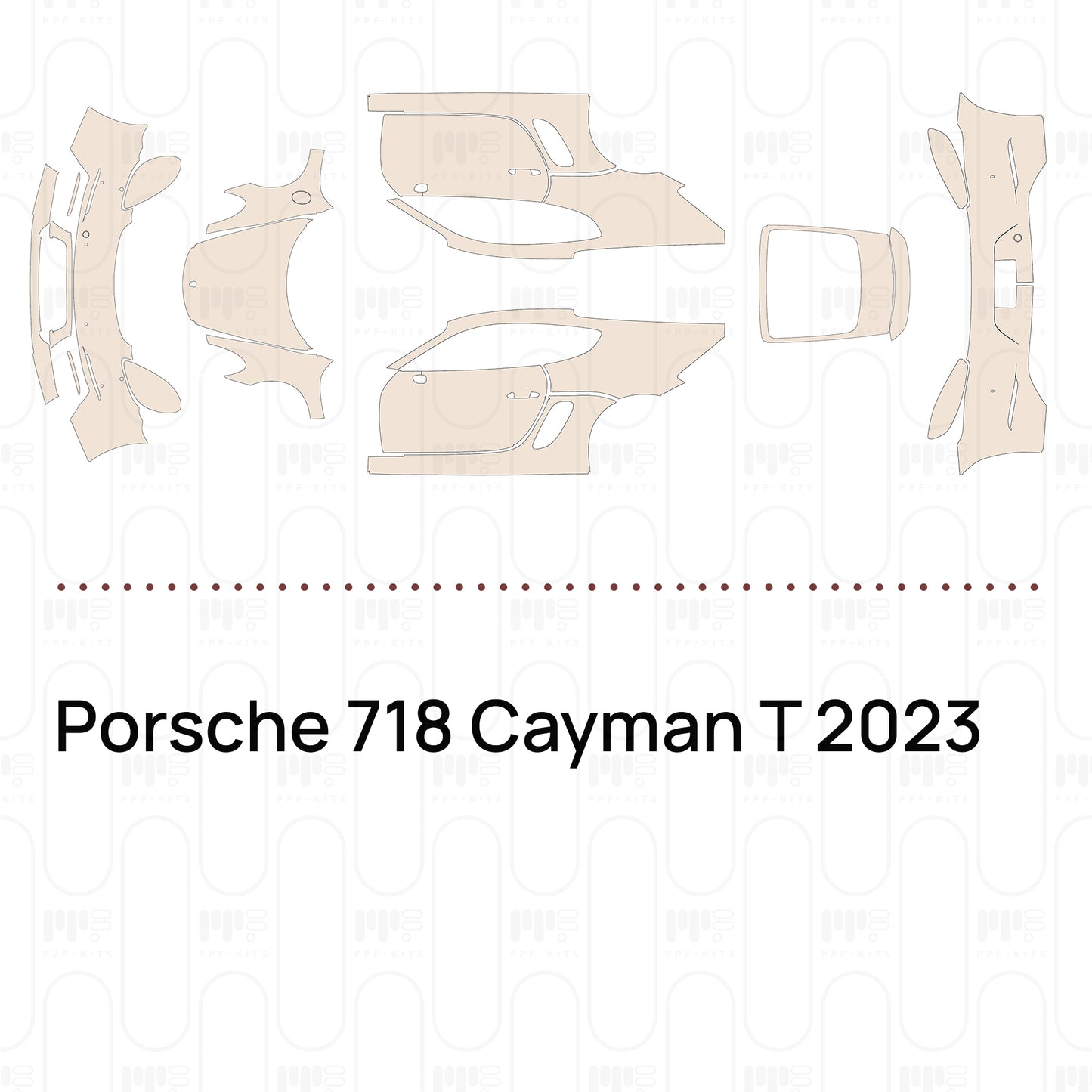 PPF prédécoupé Porsche 718 Cayman T 2023