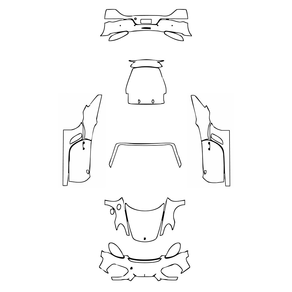 Pre-Cut PPF Porsche 718 Spyder 2020 - PPF-Kits