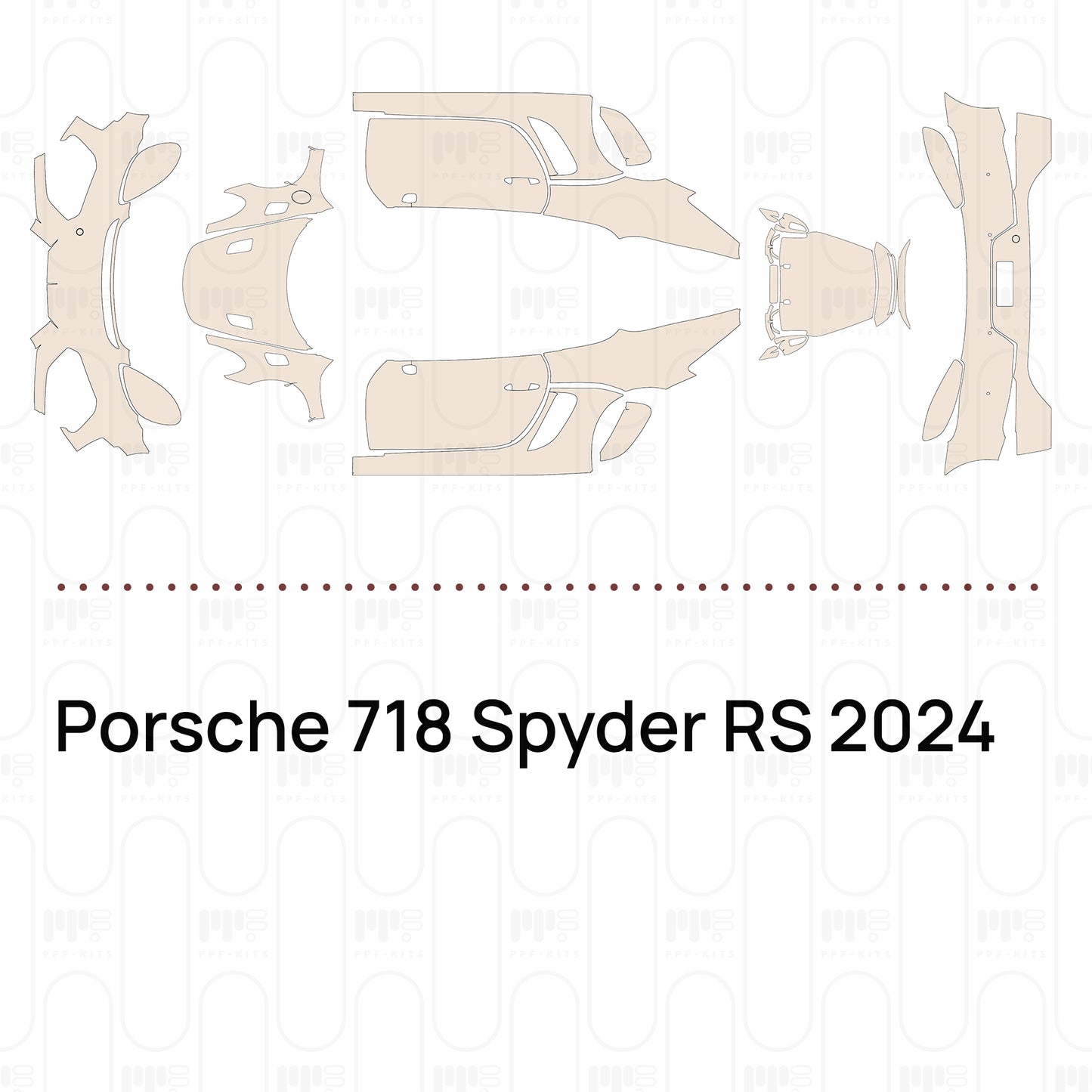 PPF prédécoupé Porsche 718 Spyder RS 2024