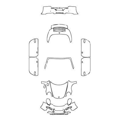 Pre-Cut PPF Porsche 911 Carrera 4S Cabriolet 2013 - PPF-Kits