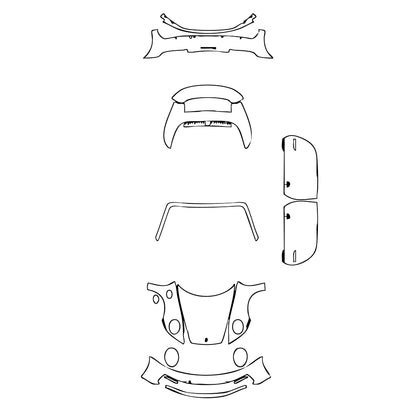Pre-Cut PPF Porsche 911 Carrera 4S Cabriolet 2022 - PPF-Kits