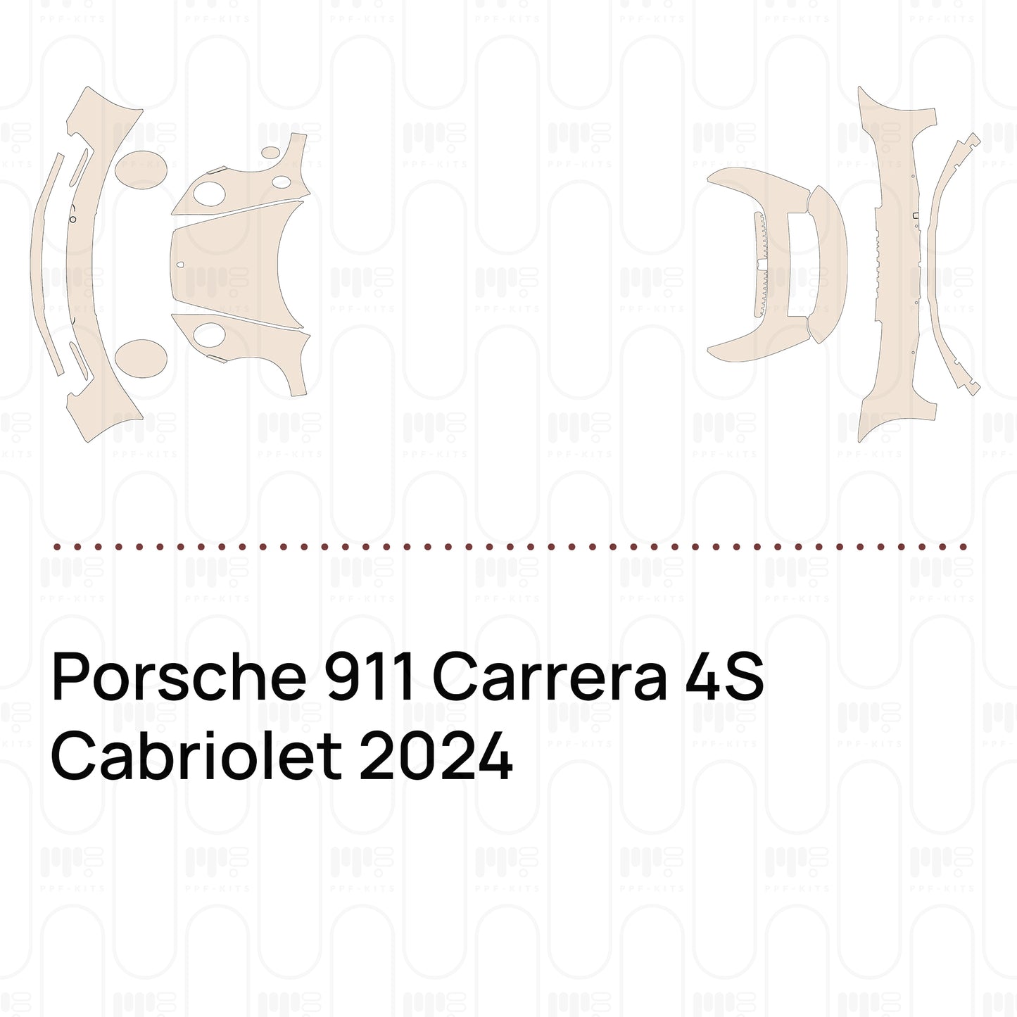 PPF prédécoupé Porsche 911 Carrera 4S Cabriolet 2024