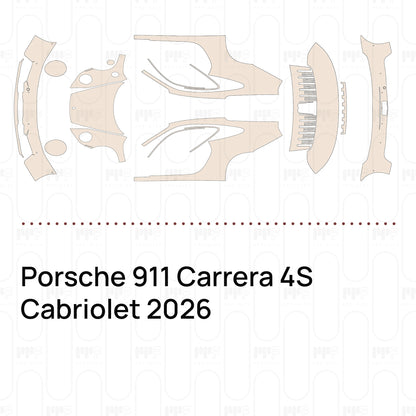 PPF prédécoupé Porsche 911 Carrera 4S Cabriolet 2026