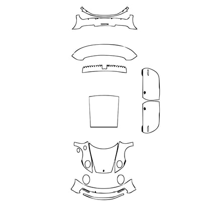 Pre-Cut PPF Porsche 911 Carrera 4S Coupe 2022 - PPF-Kits