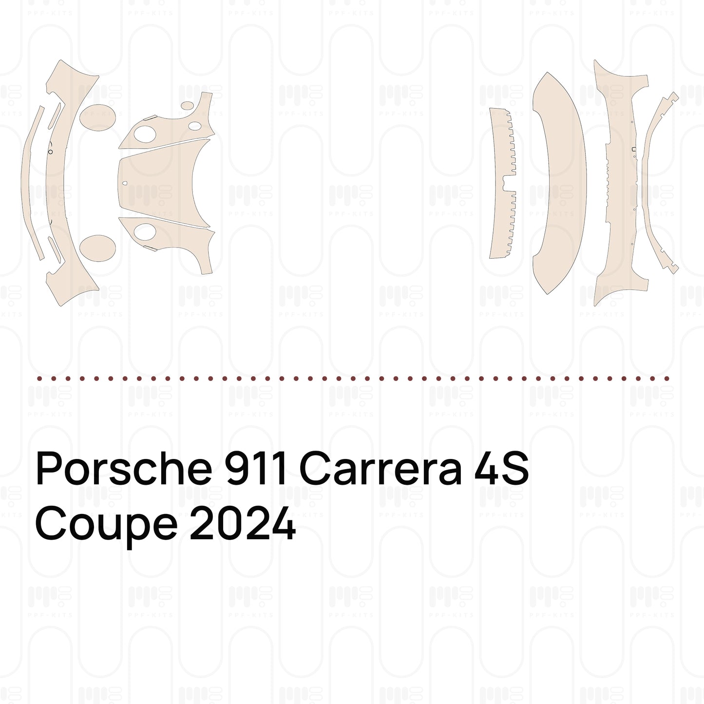 PPF prédécoupé Porsche 911 Carrera 4S Coupe 2024