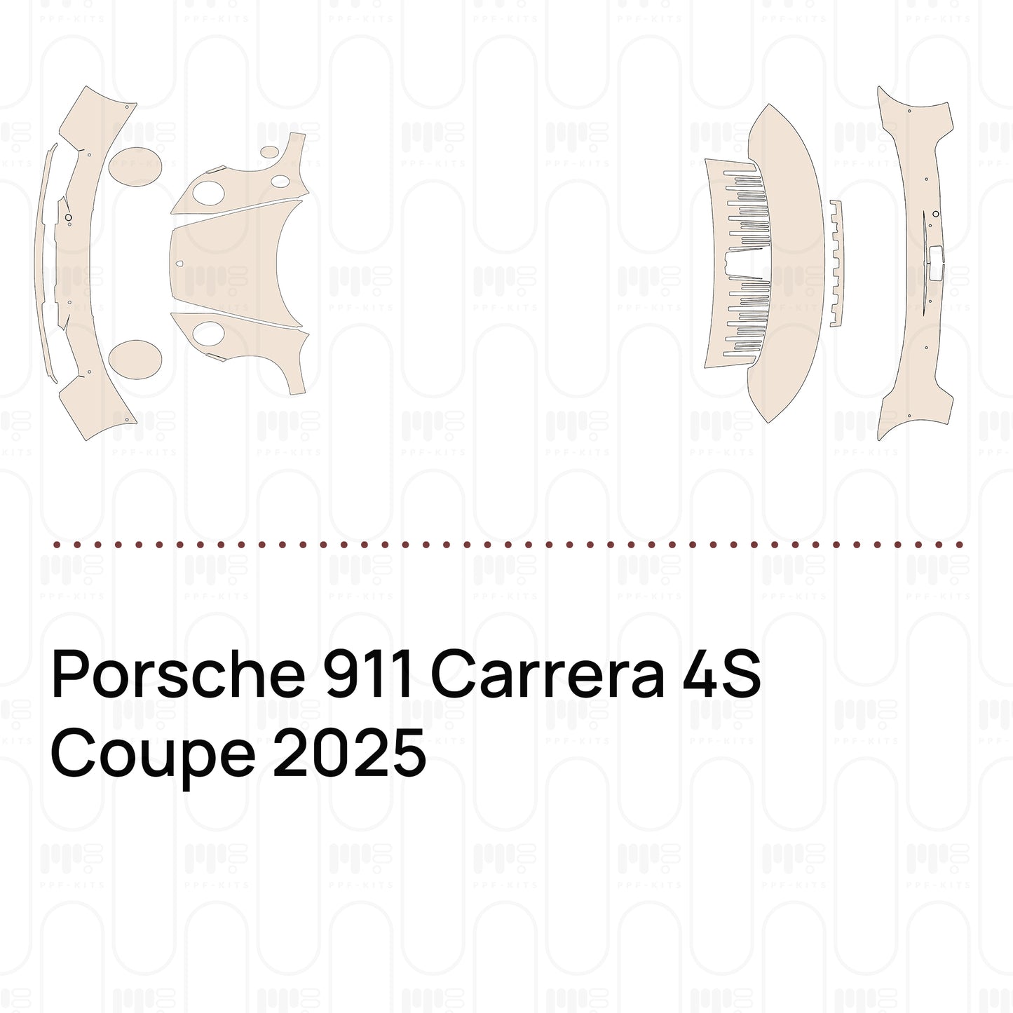 PPF prédécoupé Porsche 911 Carrera 4S Coupe 2025