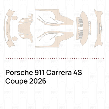 PPF prédécoupé Porsche 911 Carrera 4S Coupe 2026