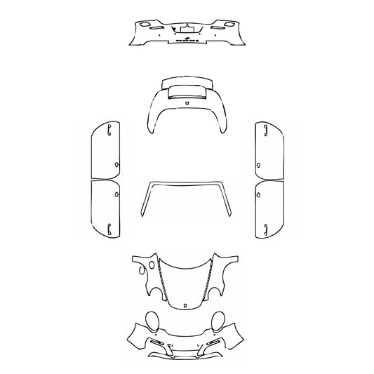 Pre-Cut PPF Porsche 911 Carrera 4 Cabriolet 2016 - PPF-Kits