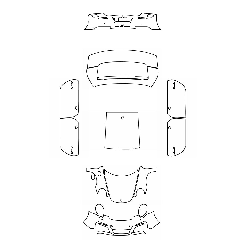 Pre-Cut PPF Porsche 911 Carrera 4 Coupe 2016 - PPF-Kits