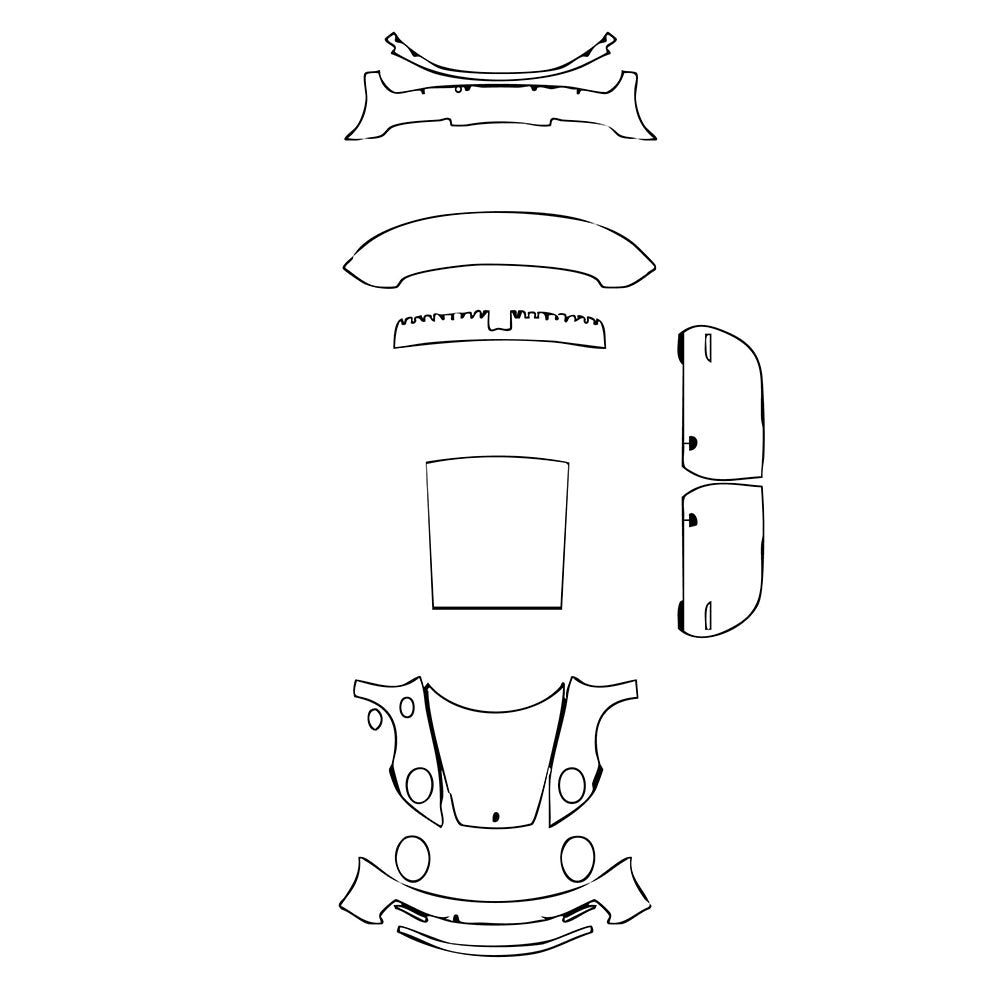 Pre-Cut PPF Porsche 911 Carrera 4 Coupe 2021 - PPF-Kits