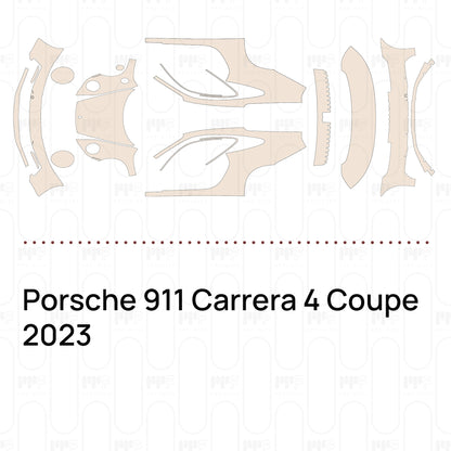 PPF prédécoupé Porsche 911 Carrera 4 Coupe 2023