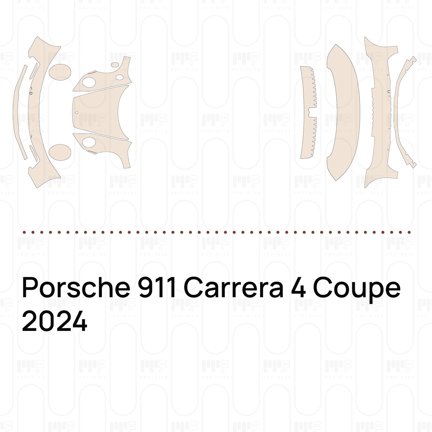 PPF prédécoupé Porsche 911 Carrera 4 Coupe 2024